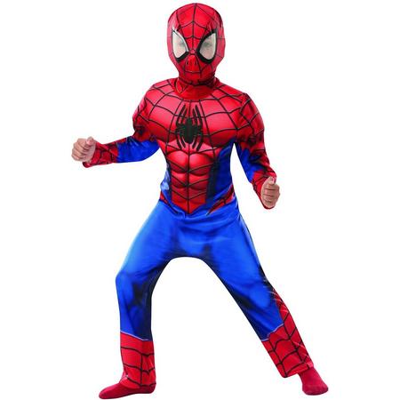 Spiderman Kostuum | Spider-Man Deluxe Spinneman Kind Kostuum | Medium | Carnaval kostuum | Verkleedkleding